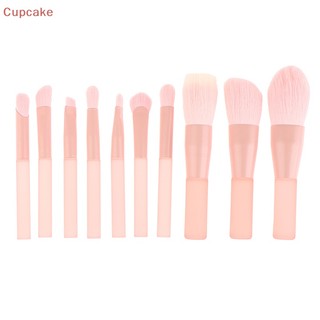 10 cái peach mini makeup brushes set cosmetic powder eye shadow foundation blush blending concealer beauty make up tool brushes erw
