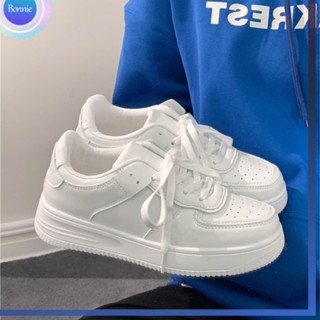 Bonnie Cathy Giày thể thao BONNIE CATHY đế cao màu trắng thời trang sinh viên thường ngày cho nữ