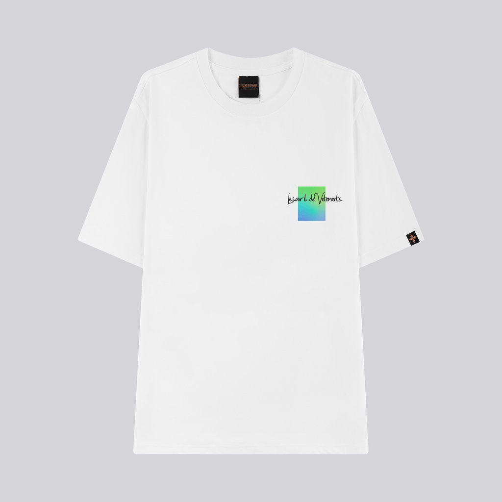 Áo thun Lesavril de Vetements Gradient Square - White