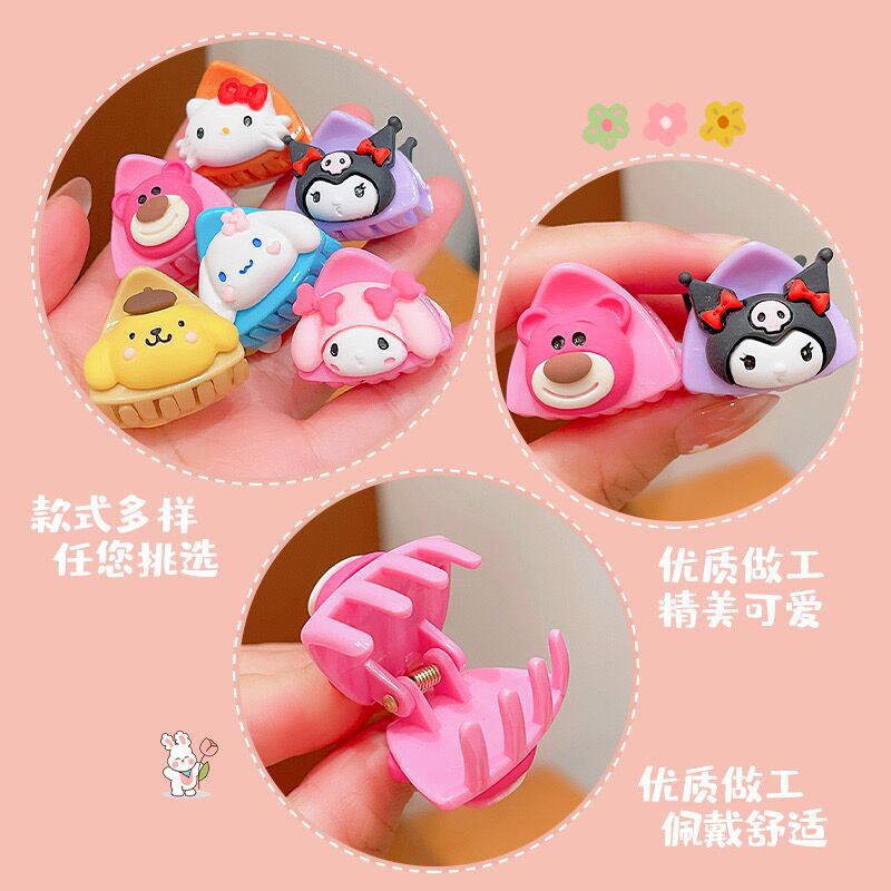 Kẹp tai mèo sanrio trẻ em ngọt ngào phim hoạt hình dopamine màu kẹp tóc gãy 2023