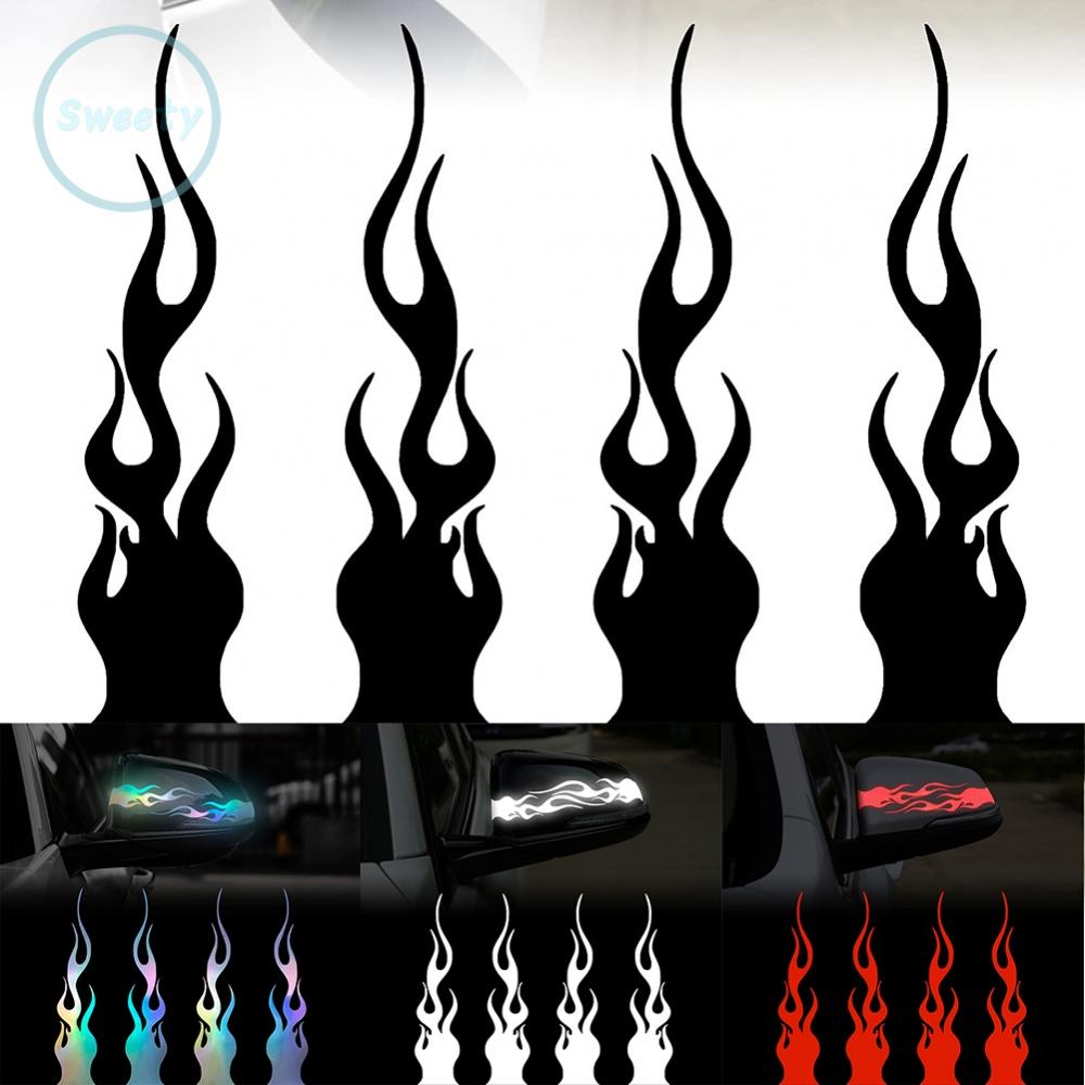 Dán xe 4 cái 5.9 \\\\'\\\\' ngọn lửa cho xe đua máy tính xách tay decal ván trượt