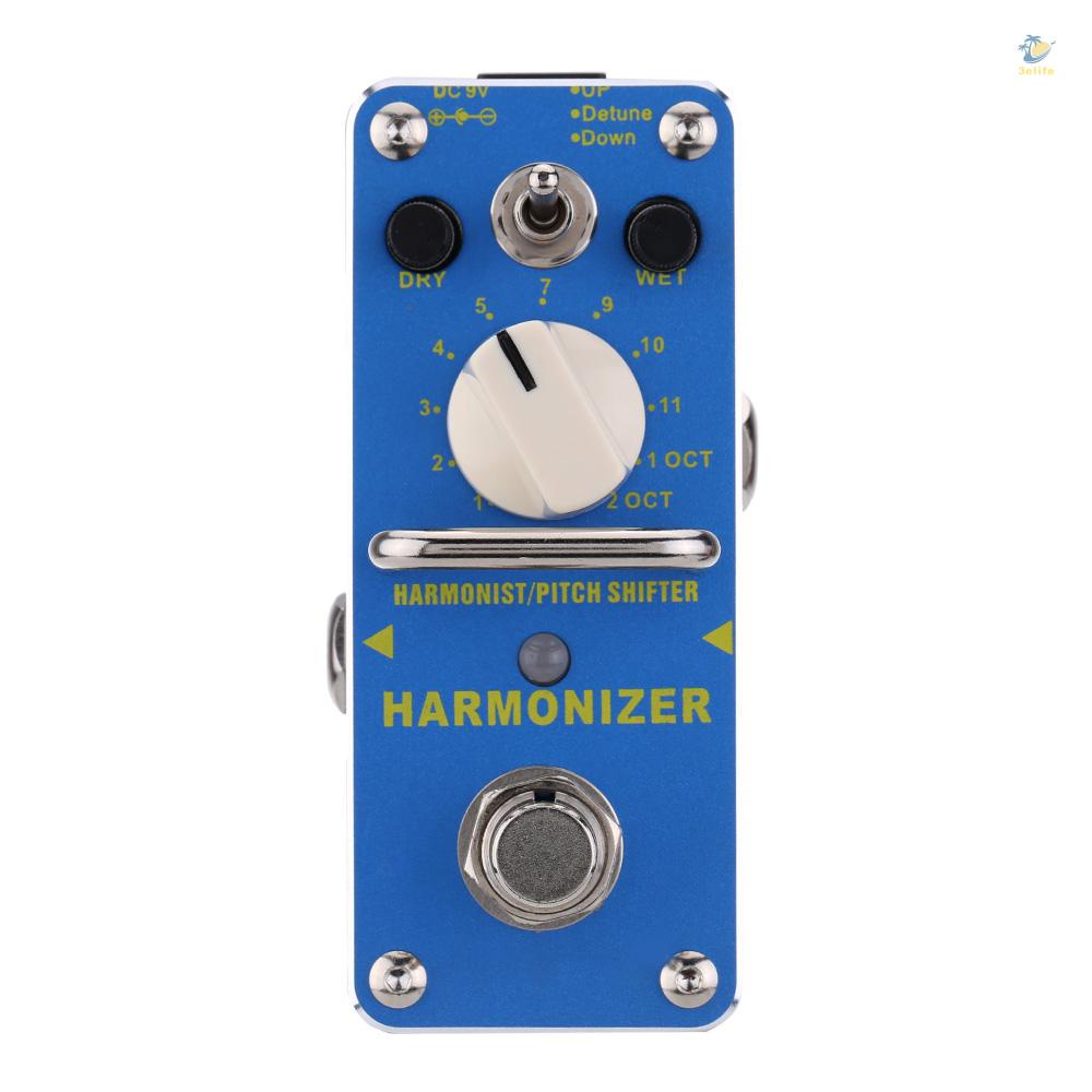 3elife aroma ahar-3 harmonizer harmonist / pitch shifter electric guitar effect pedal mini single effect với true bypass