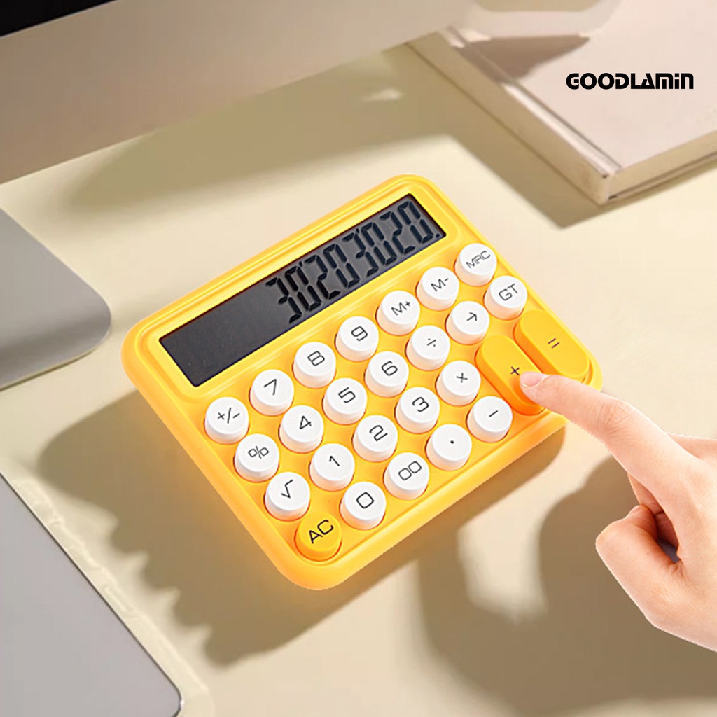 Máy tính cơ goodlawjcj 12-chữ số với màn hình lcd lớn tiện lợi chìa khóa nút tròn lớn chính xác