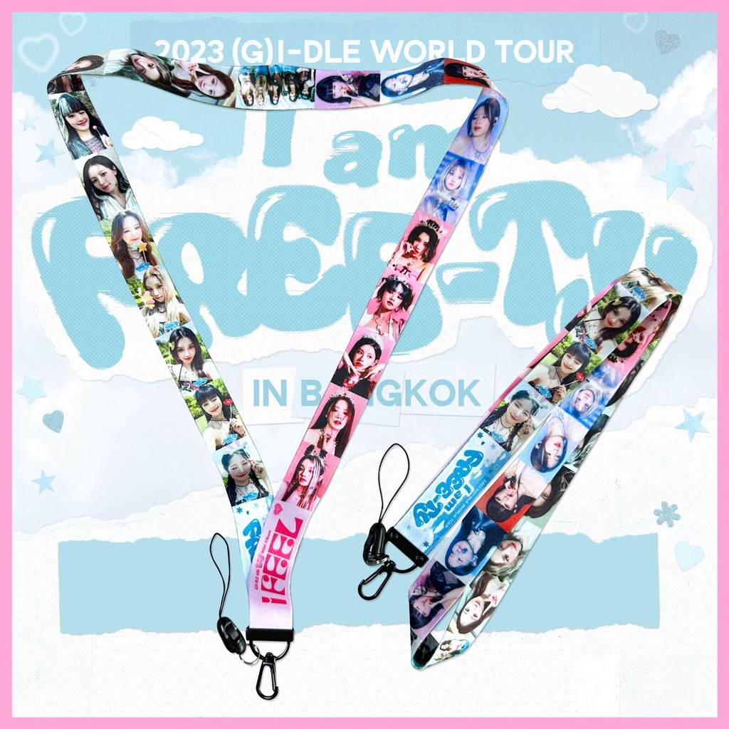 Kpop gidle lanyard nct-dream album mới jungkook dòng dây buộc điện thoại di động
