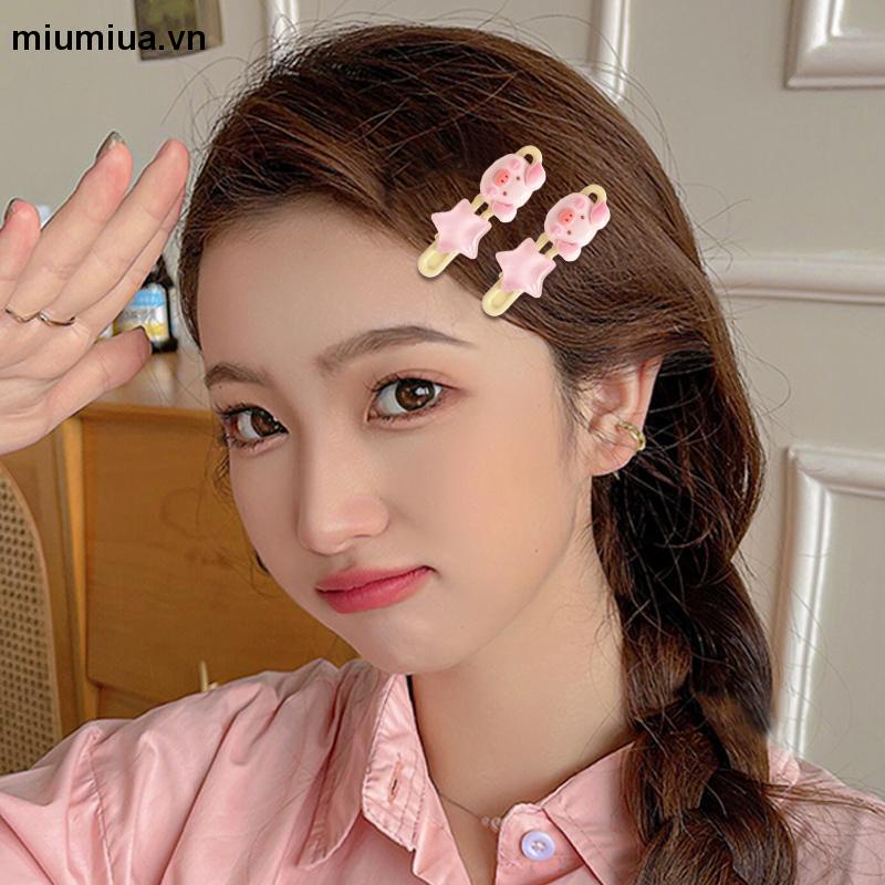 Miua🔮Kẹp Tóc Hình Ngôi Sao / Chú Heo Hồng Dễ Thương Xinh Xắn