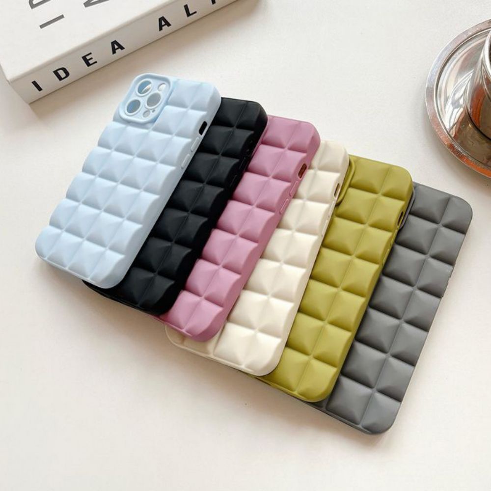 Ốp Điện Thoại TPU Dẻo Vuông Màu Trơn Chống Sốc Cho IPhone 11 12 13 14 Pro Max X XS Max 7 8 Plus SE