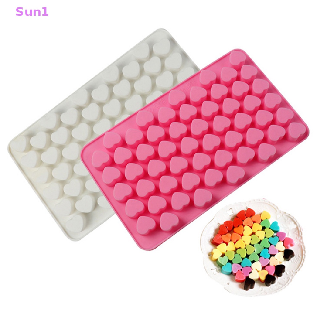 Khuôn Silicone Làm Đá Viên / Sô Cô La / Bánh Kẹo Hình Trái Tim Mini DIY 1 &gt; 55 Ngăn Tiện
