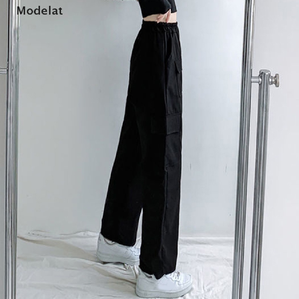 Mfc Quần Jogger Dáng Rộng Màu Trơn Eo Vừa Phối Dây Rút Thời Trang Đường Phố Cá Tính Cho Nữ