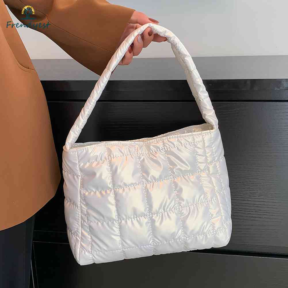 Túi Xách Tote Chất Liệu Cotton Thêu Họa Tiết Sọc Caro Thời Trang Cho Nữ