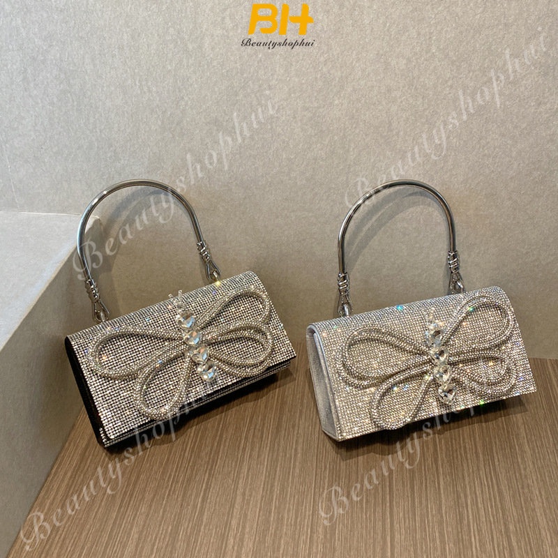 Túi Đeo Chéo Đính Kim Cương Lấp Lánh Kiểu Pháp Mới 2023