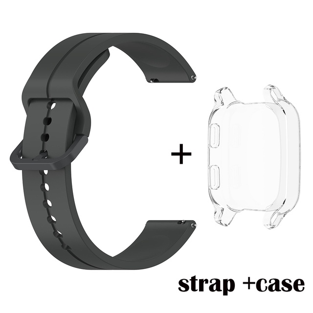 Dây Đeo Silicon 20mm Kèm Ốp Bảo Vệ Dành Cho Đồng Hồ Thông Minh Garmin Venu SQ music 2