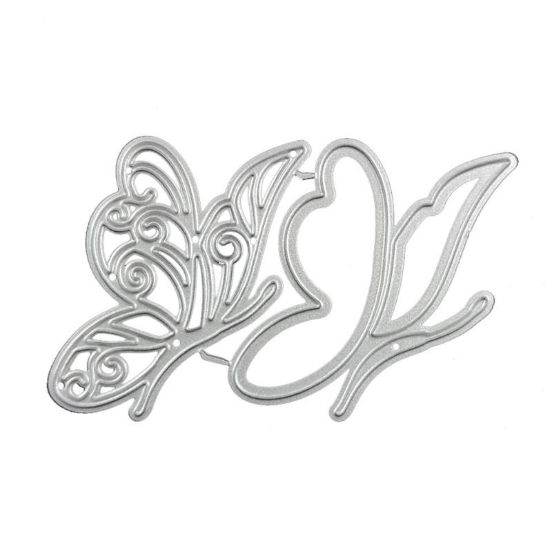 Khuôn Cắt Giấy Kim Loại Trang Trí Hình Bươm Bướm Xinh Xắn