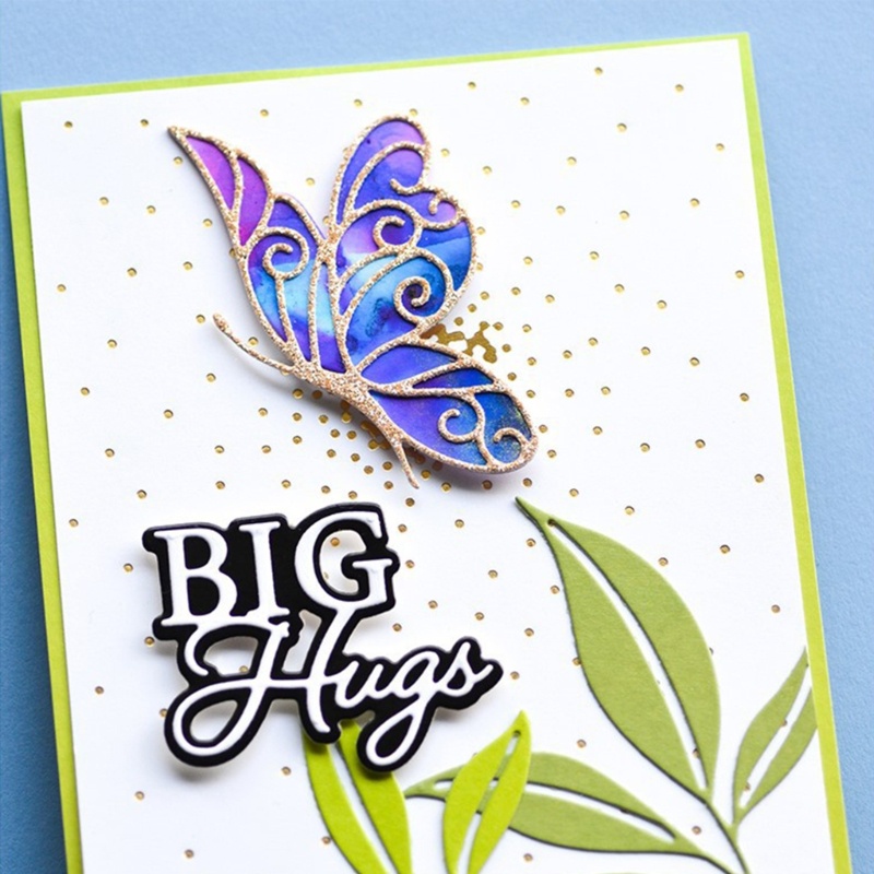 Khuôn Cắt Giấy Kim Loại Trang Trí Hình Bươm Bướm Xinh Xắn