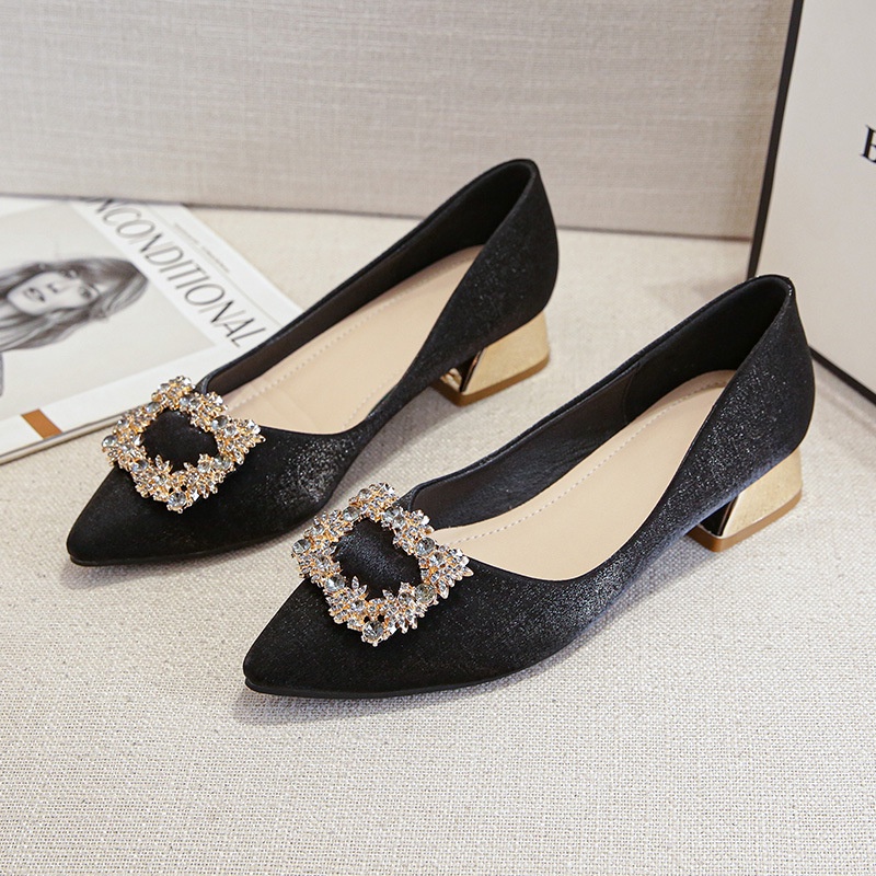 Giày Cao Gót Mũi Nhọn Màu Sắc Thời Trang Cho Nữ