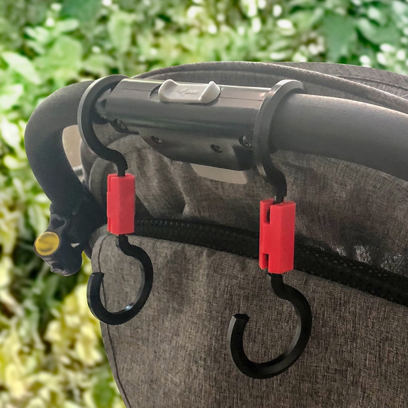 Set 2 Móc Treo Túi Mua Sắm Hình Chữ S Bằng ABS Có Thể Tháo Rời Tiện Dụng