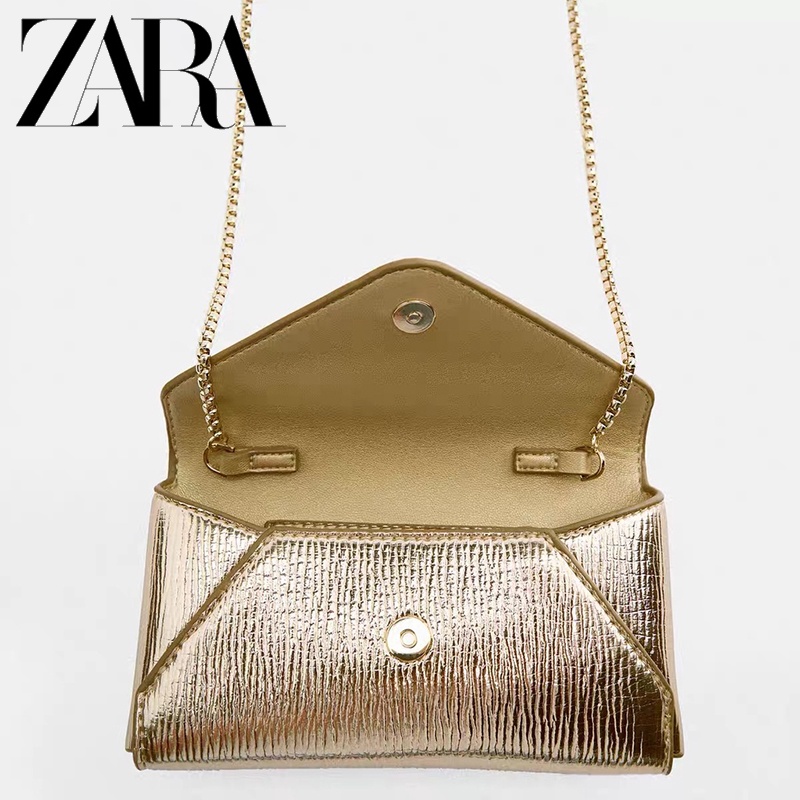 Hàng Mới Về ZARA Túi Xách mini Phối Dây Xích Thời Trang Cho Nữ