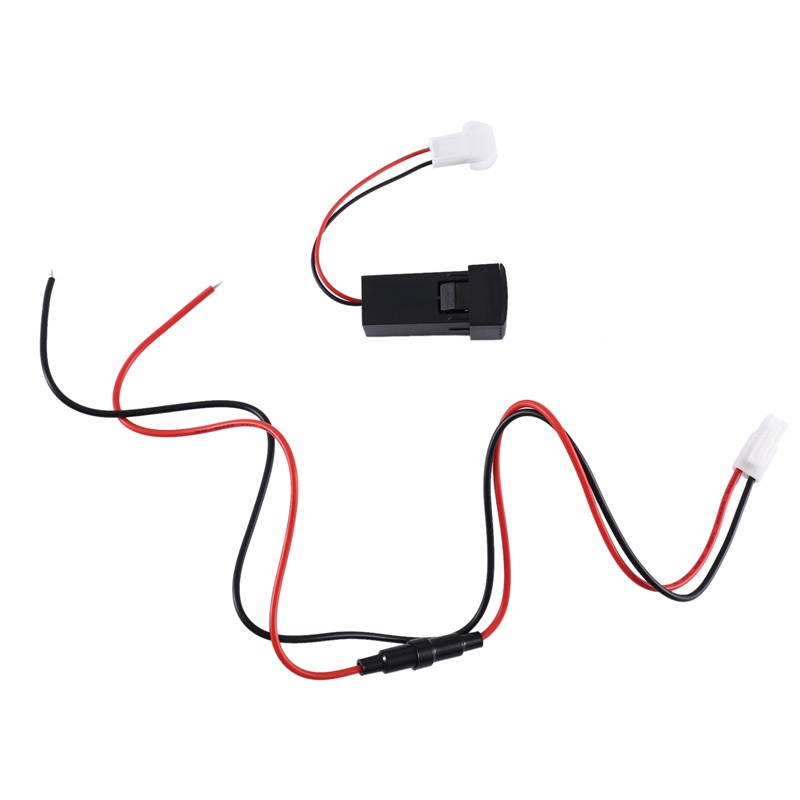 Ổ Cắm Sạc Nhanh USB 3.0 Kèm Đèn LED Hiển Thị Vôn Kế Kỹ Thuật Số Cho Xe Hơi Toyota