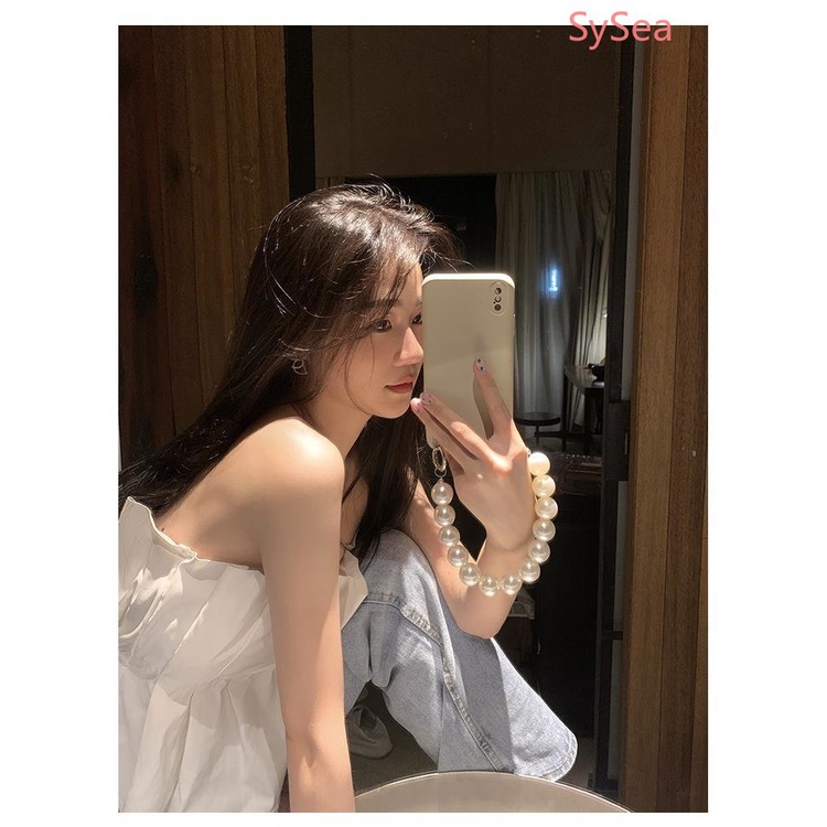 Áo Ống Màu Trắng Kiểu Hàn Quốc Thời Trang Mùa Hè Quyến Rũ Cho Nữ