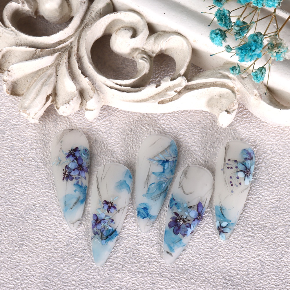 Miếng Dán Trang Trí Móng Tay 3D Nhiều Màu Sắc Thời Trang