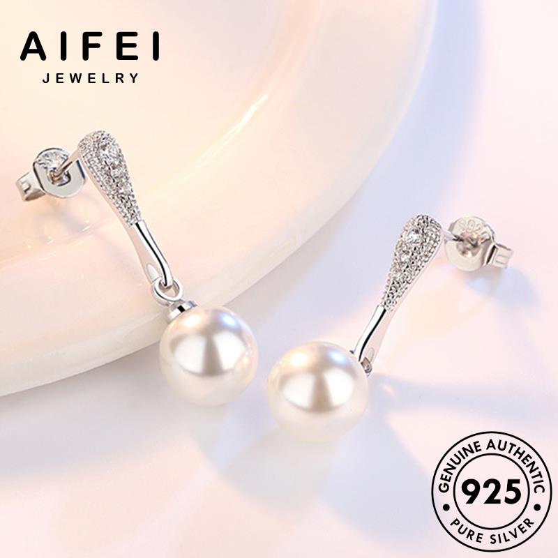 AIFEI JEWELRY 925 tai kiện thả bông dạng xỏ tròn bản Thời tua hình trang khuyên nữ nguyên sức ngọc khí quốc thời vành thật trai chất hàn bạc phụ E118