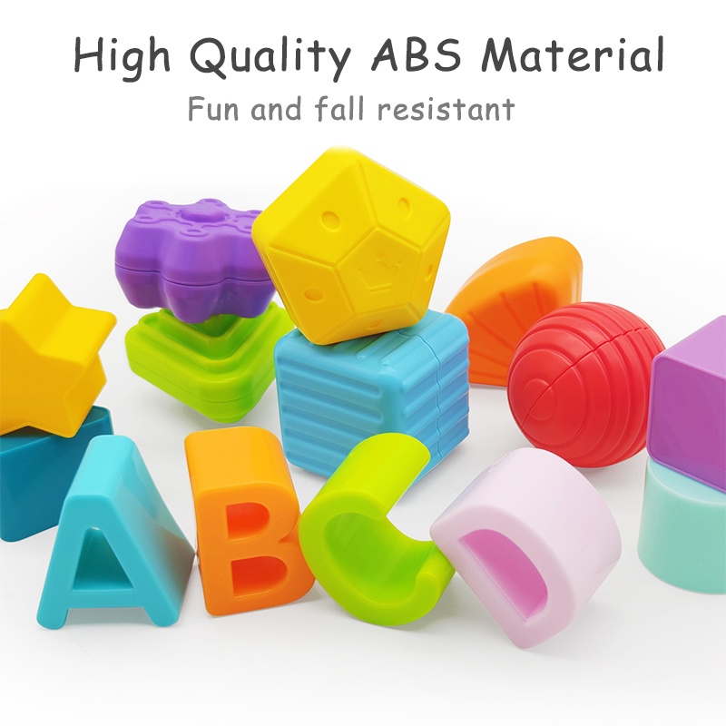 Đồ chơi LIMX OASIS khối lập phương phân loại giáo dục theo phương pháp montessori với dây thun co giãn cho bé