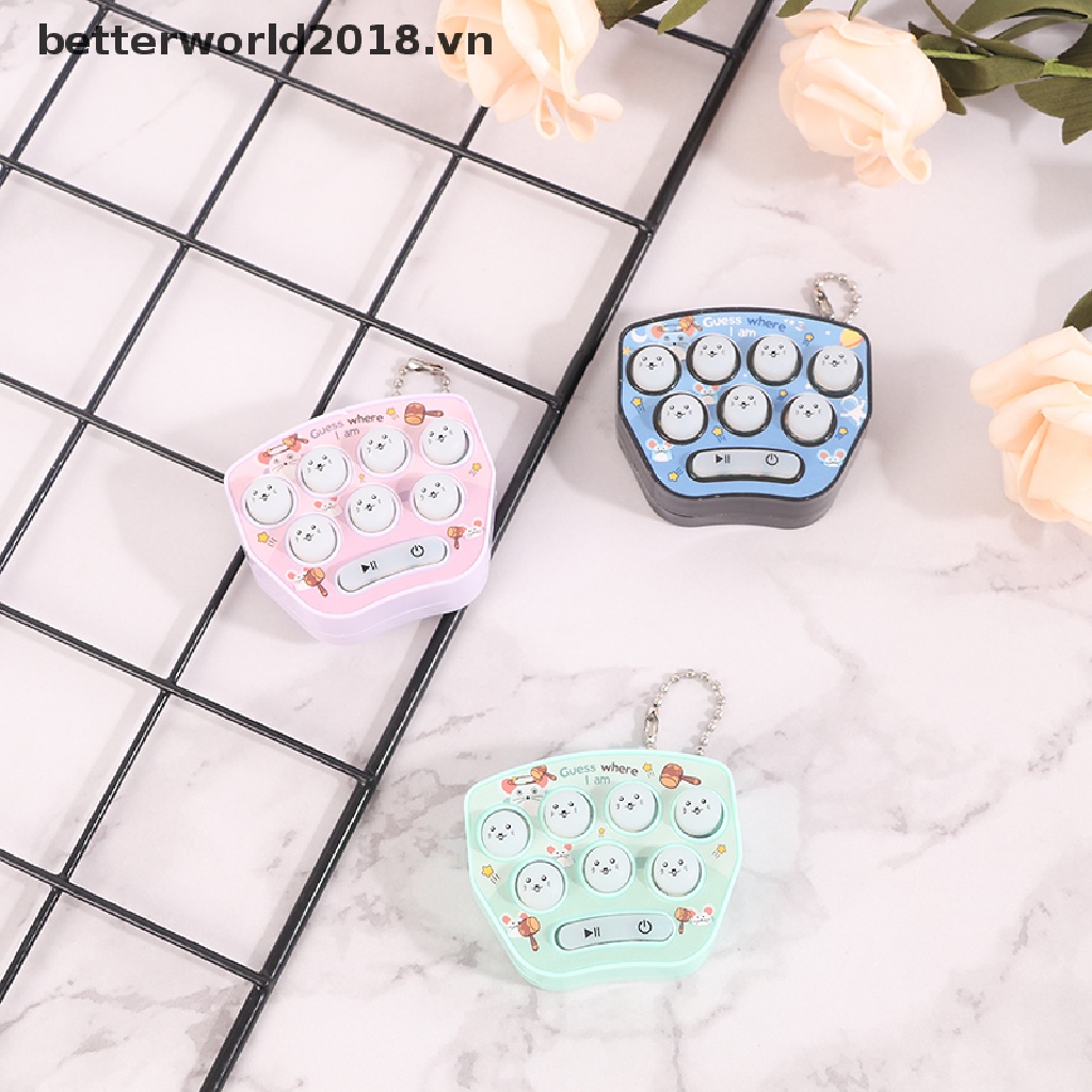 Máy Chơi Game Cầm Tay Hình Chuột Hamster Có Móc Khóa Vui Nhộn Giảm Căng Thẳng