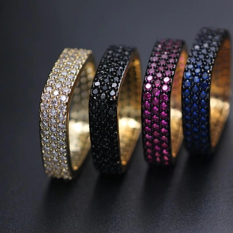 Nhẫn Đính Đá Zircon Thời Trang Cho Nam