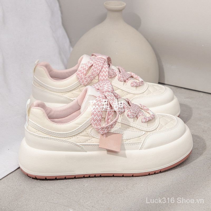 Giày Sneaker Đế Phẳng Tăng Chiều Cao Phong Cách Thời Trang Mới 2023