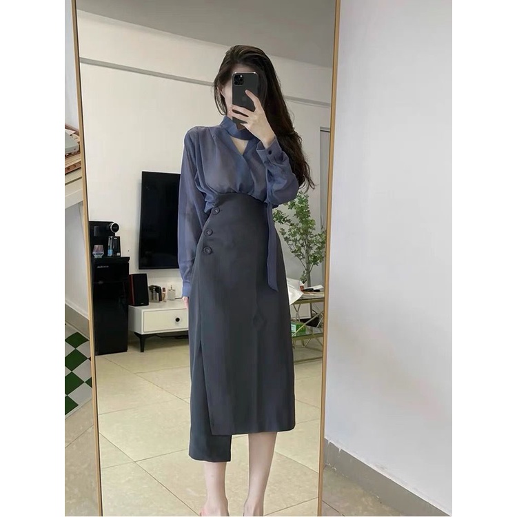 Bộ Áo + Chân Váy Phong Cách Hoàng Gia Cao Cấp Thời Trang Mùa Xuân Dành Cho Nữ 4.8