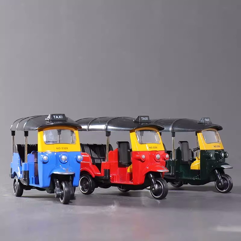 Mô Hình Xe Mô Tô Ba Bánh Kiểu Thái Lan Bằng Hợp Kim Dễ Thương Cho Bé