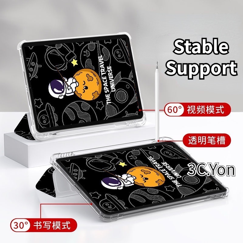 Ốp Máy Tính Bảng Túi Khí Có Ngăn Đựng Bút Cho Ipad Pro 12.9 2021 Air 5th 2022 9th 8th 7th 6th Pro 11 Inch Air 4 3 2 Mini 6 5 10.2'' 10.5'' 10.9'' 9.7''