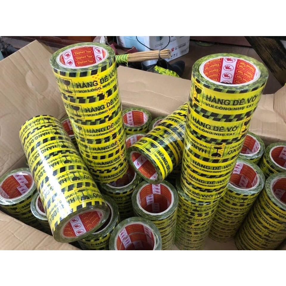 Sale45%  Băng dính in chữ hàng dễ vỡ 100y rẻ vô địch