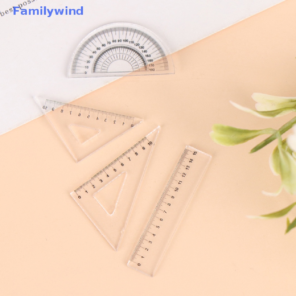 Set 4 Thước Kẻ Mini Tỉ Lệ 1: 12 Cho Bé Chơi Đồ Hàng