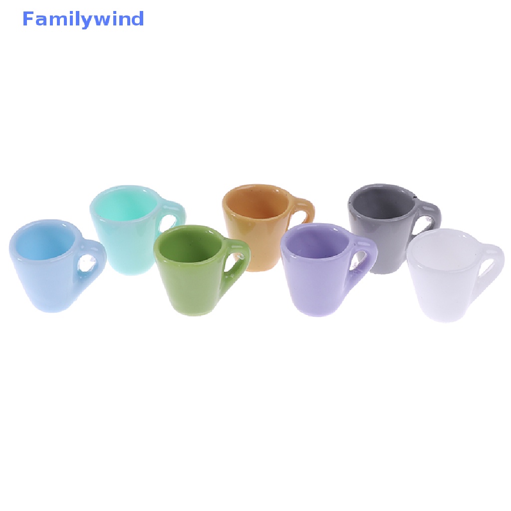 Set 10 Cốc Nước Mini Tỉ Lệ 1: 12 Dùng Trang Trí Nhà Búp Bê