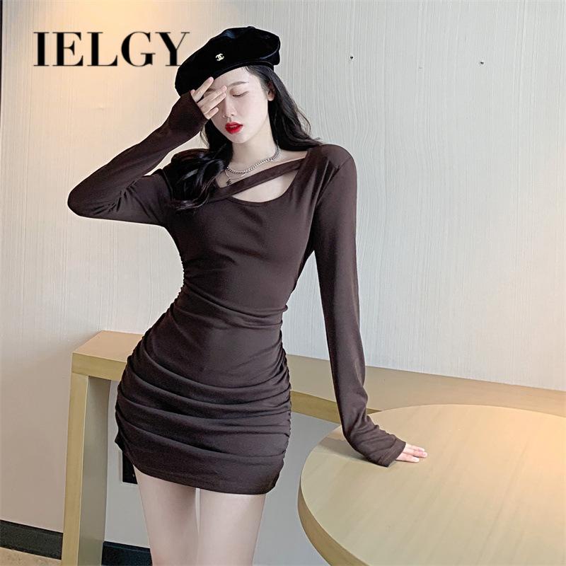 IELGY   Đầm Dáng Ôm Phong Cách Hàn Quốc Thời Trang Cho Nữ