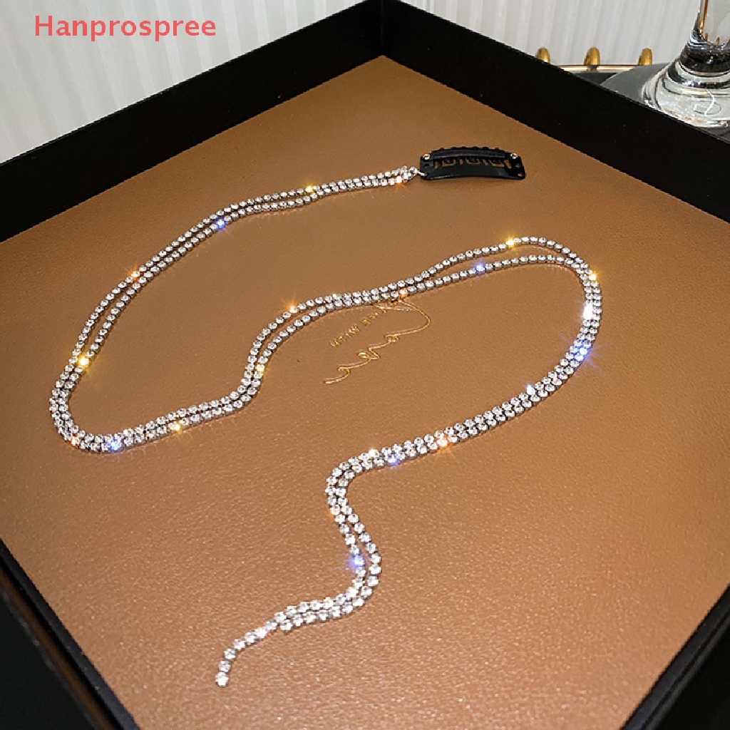 Kẹp Tóc Tua Rua Dài Đính Đá Pha Lê Toàn Diện Cho Nữ