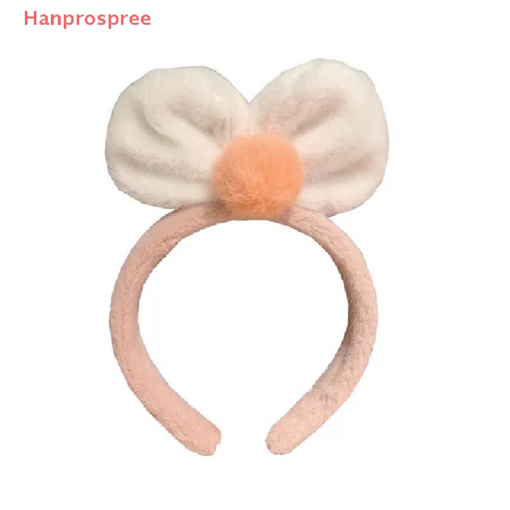 Băng Đô Vải Bông Đính Nơ Dễ Thương Dùng Rửa Mặt / Trang Điểm Cho Nữ