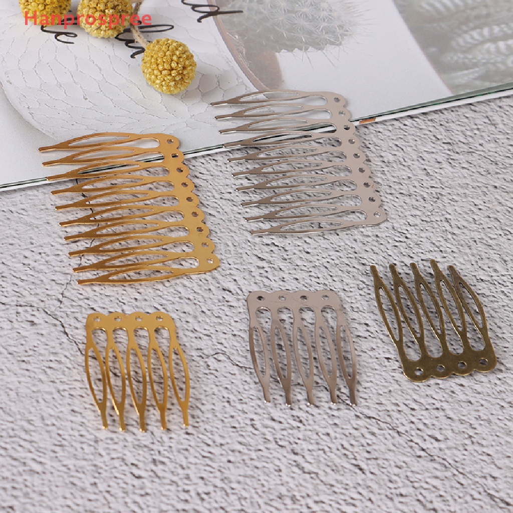 Bộ 10 Kẹp Tóc 5 / 10 Răng Kim Loại Chuyên Dụng Tạo Kiểu Tóc