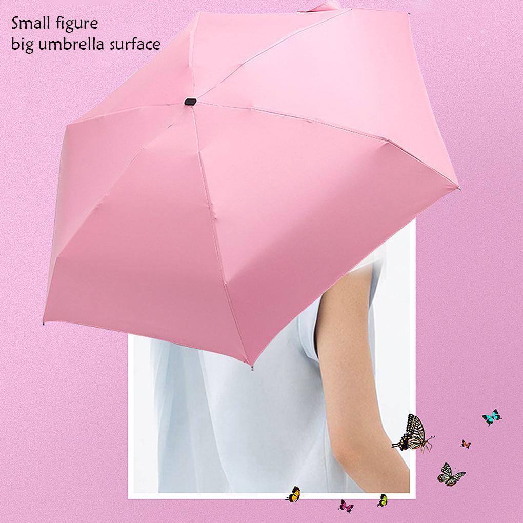 Dù Gấp 5 Khúc Mini Chống Gió Tiện Dụng Mang Theo Du Lịch Cắm Trại