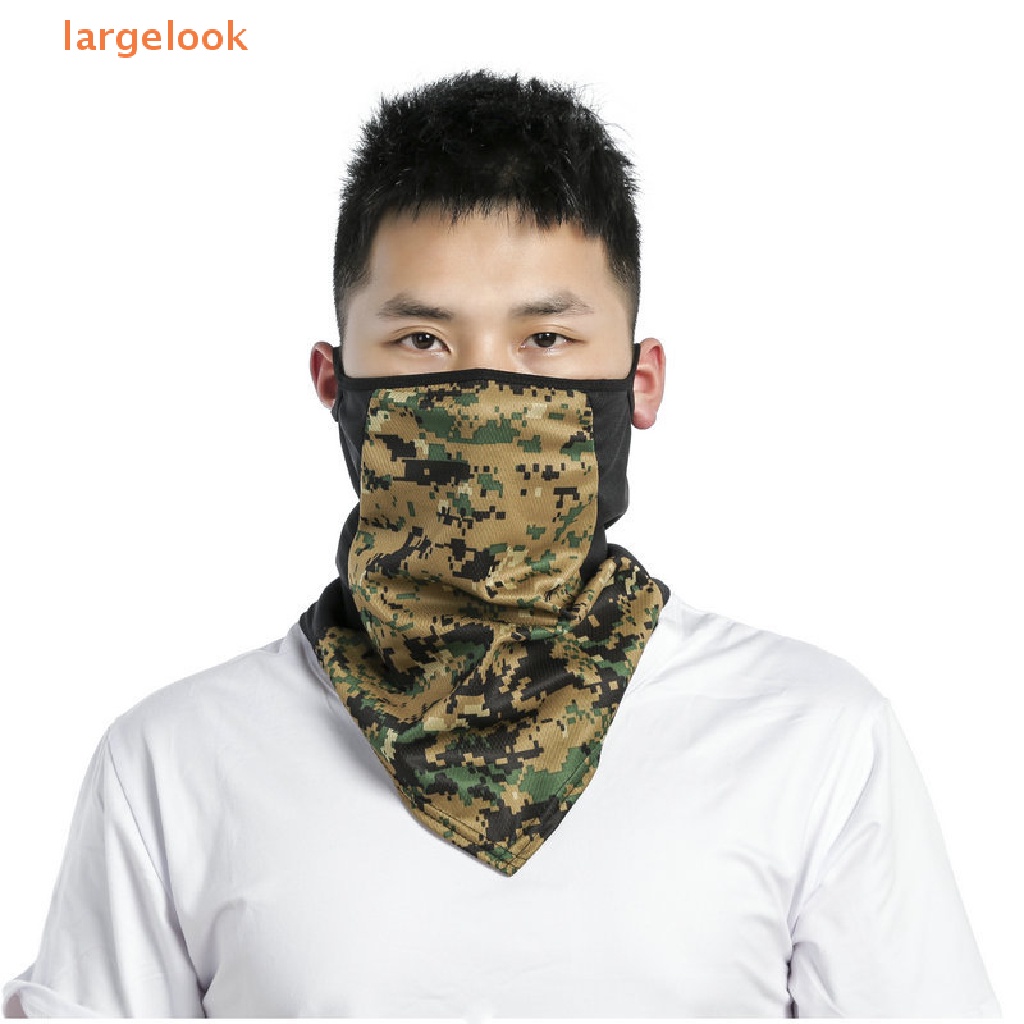 Mũ Trùm Đầu Kiêm Khẩu Trang Balaclava Ngụy Trang Bằng Lụa Lạnh Chống Tia UV Dùng Khi Chạy Xe Mùa Hè CP