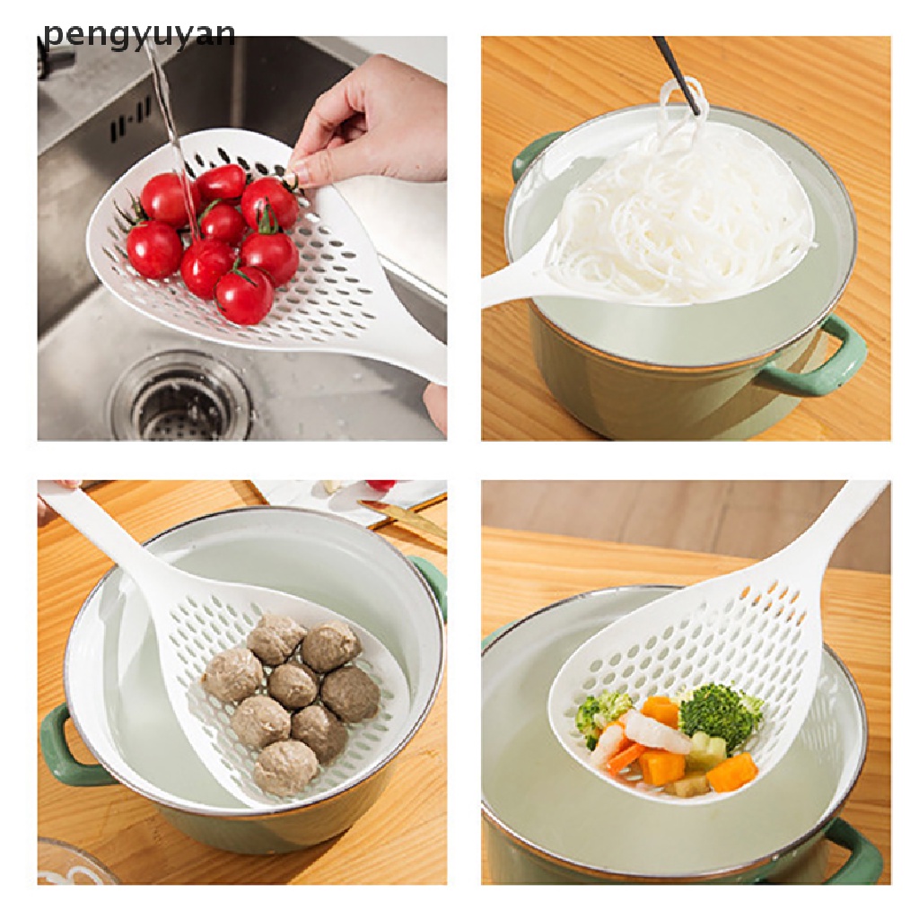 [pengyuyan] Muôi Lưới Lọc Cán Dài Bằng Nylon Phong Cách Nhật Bản Cho Nhà Bếp [Mới]