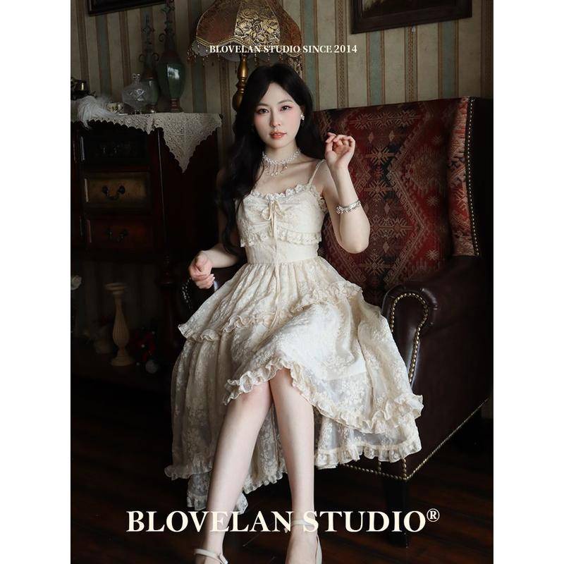 Set Đầm Hai Dây Và Áo Khoác Cardigan Chiffon Tay Dài Ngọt Ngào Thời Trang Mùa Hè Hàng Mới Dành Cho Bạn