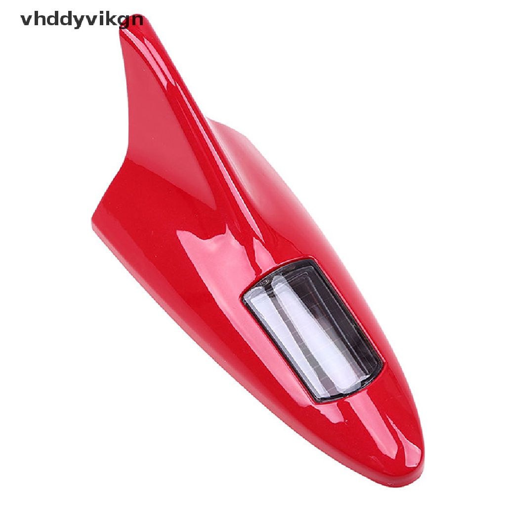Ăng Ten Vây Cá Mập Có Đèn LED 8 Bóng Cảnh Báo VHDD Cho Xe Hơi Ốp Vn VN VN