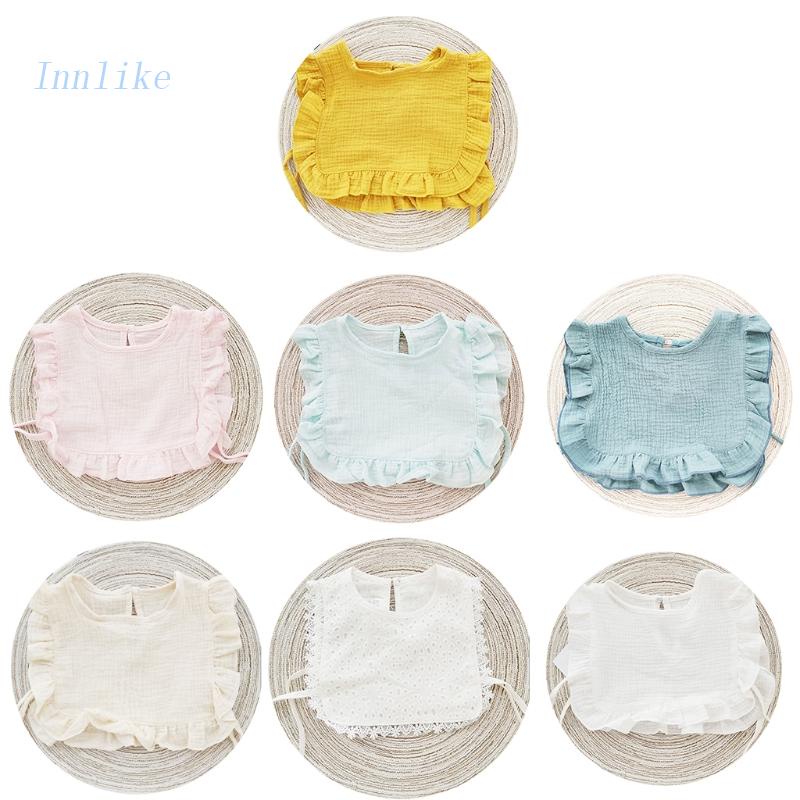 Yếm Ăn Chất Liệu Cotton Thấm Hút Dành Cho Bé Sơ Sinh