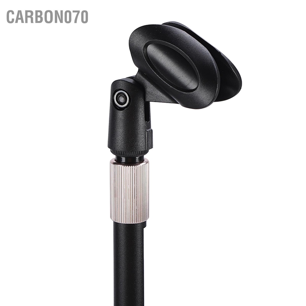 Carbon070 Chân đế micrô có thể thu vào ổn định với Đế tròn chịu lực dày cho Mic 26‑45mm