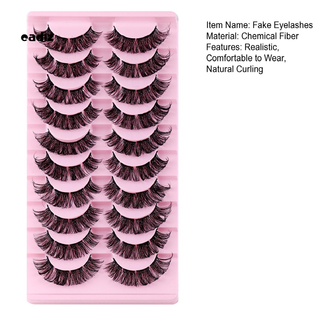 Hộp 10 Cặp Lông Mi Giả Tiện Lợi Dành Cho Nữ