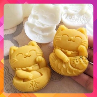 Khuôn lò xo mèo thần tài 70gr
