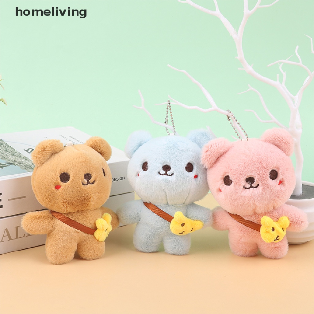 Móc Khóa Hình Gấu Nhồi Bông 14CM Mềm Mại Đáng Yêu