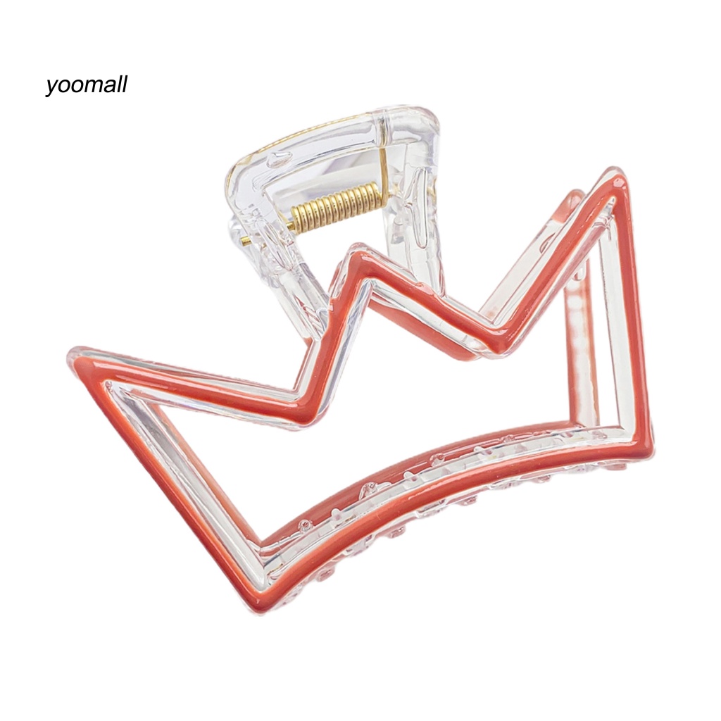 / Yo / Kẹp Tóc Hình Vương Miện Màu Sắc Tươi Sáng Cho Bé Gái Mọc Răng Chéo