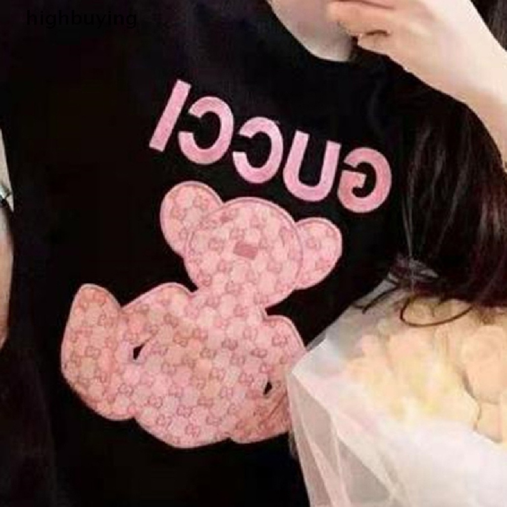 Áo Thun Nữ Tay Ngắn In Hình Trái Tim Hoạt Hình Belle